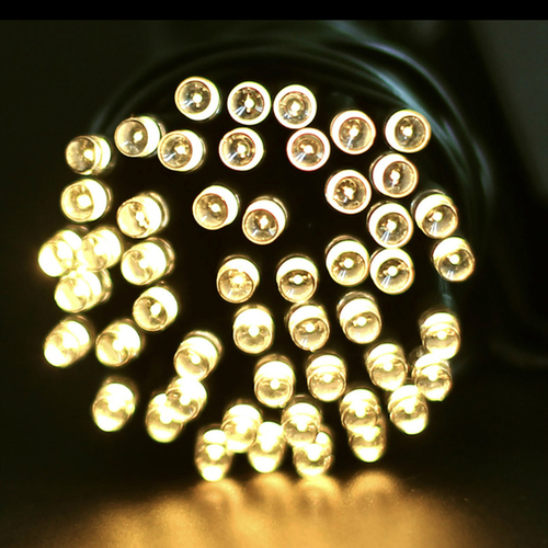 VÁNOČNÍ LED ŘETĚZ NA BATERIE S ČASOVAČEM, 50 LED